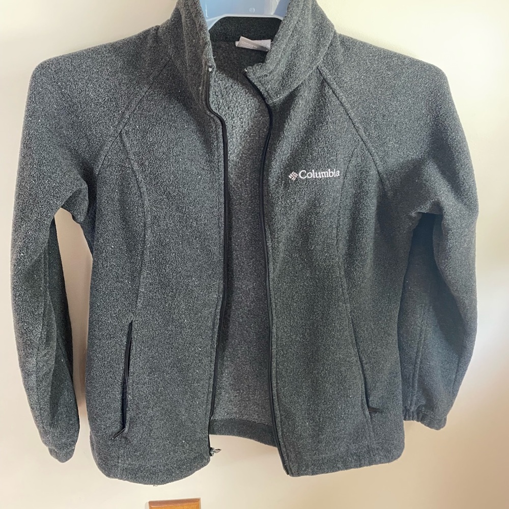 Womens Gray Columbia Fleece Jacket